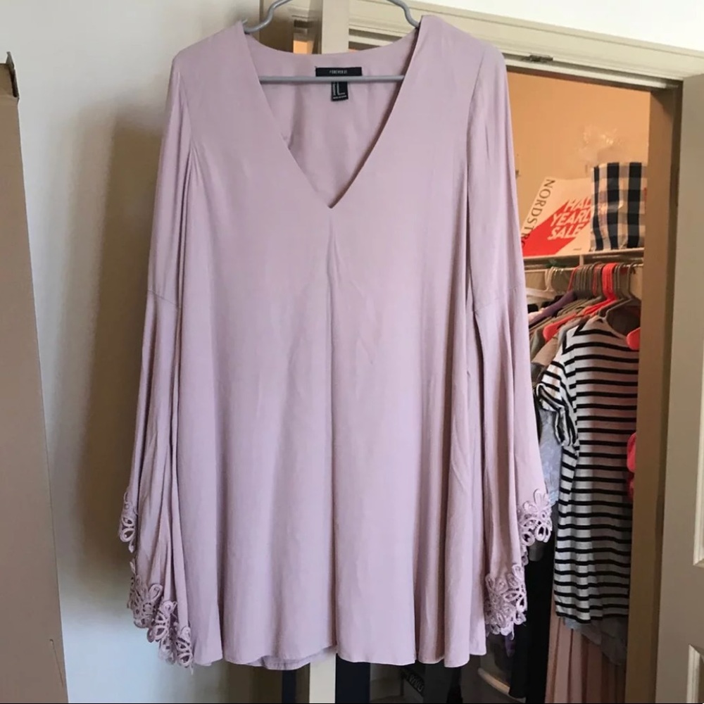 Bell sleeve dress